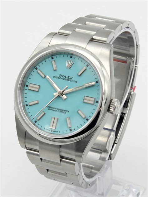 rolex bleu turquoise|Rolex oyster tiffany.